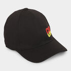 Kids Black Fabric Cap, , small image number null