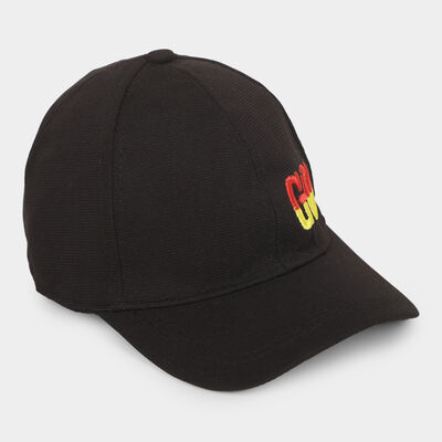 Kids Black Fabric Cap