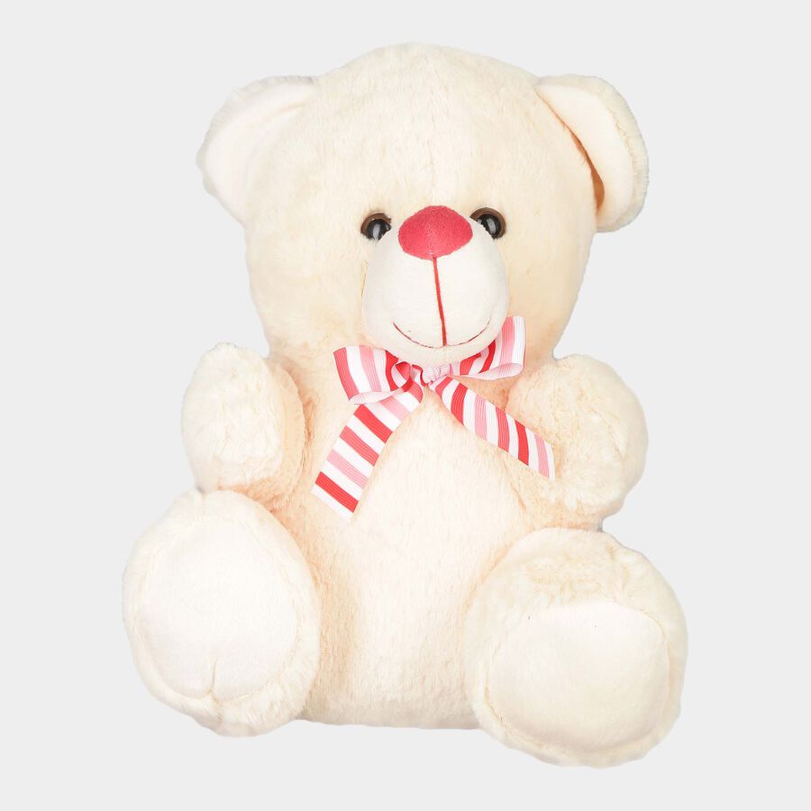 Cream Teddy Bear With Striped, , large image number null