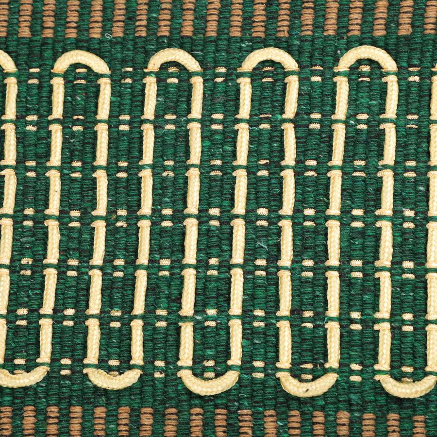 Green Polyester Cotton Door Mat, , large image number null