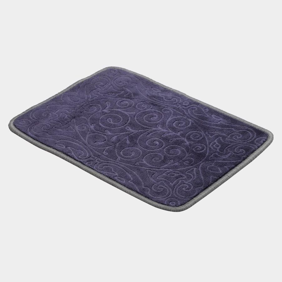Anti-Skid Grey Polyester Door Mat, , large