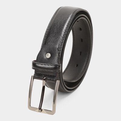Men's Black Polyurethane Formal Belt