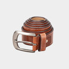 Men's Leather Casual Belt, Size 40, Textured, , small image number null