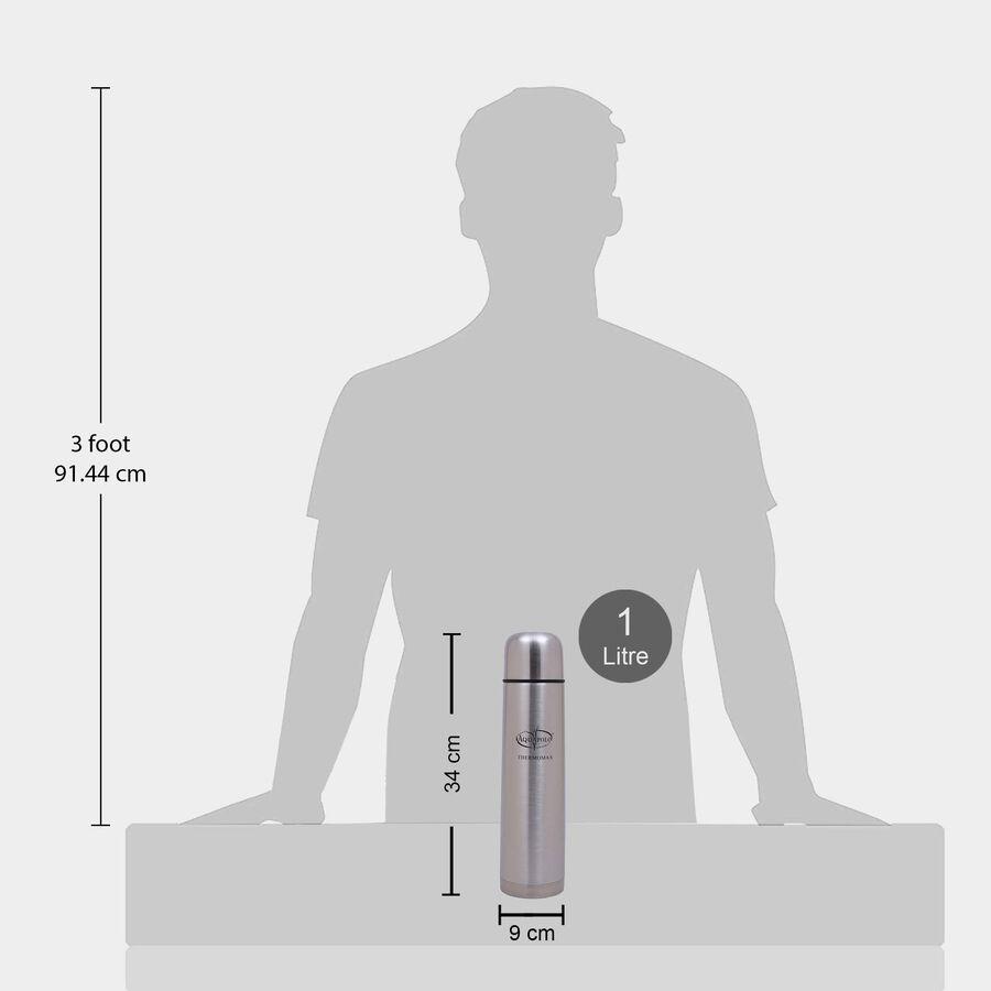 1 L Stainless Steel Insulated Bottle, , large image number null