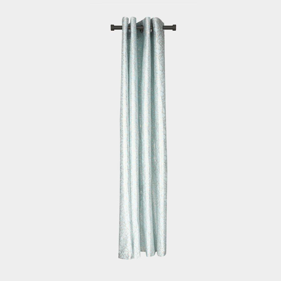 5 ft. Aqua Polyester Curtain, , large image number null