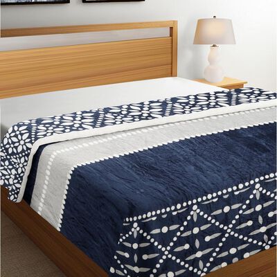 Blue Microfiber Blanket