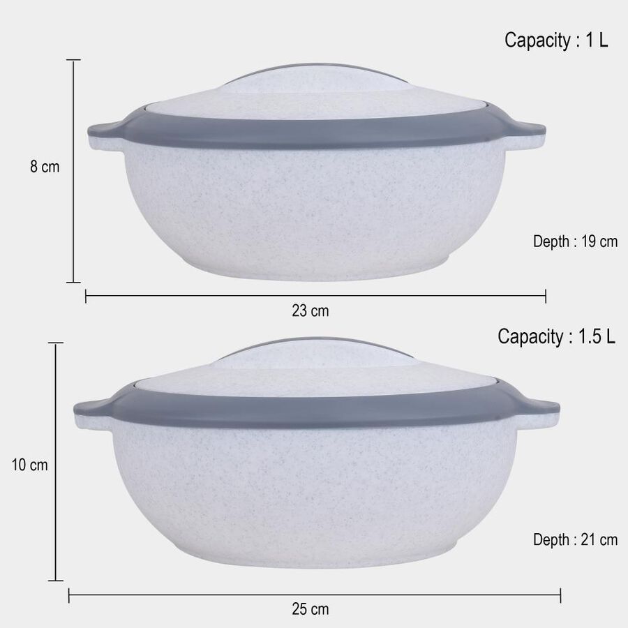 Insulated 1 L & 1.5 L Casserole, Set of 2, , large image number null