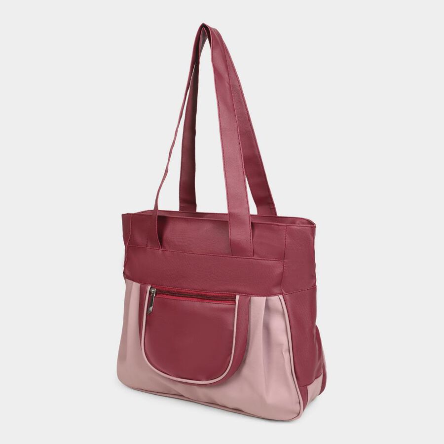 Women's Pink Polyurethane Tote Bag, , large image number null