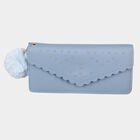 Women's Blue Polyurethane Clutch Bag, , small image number null