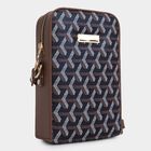 Women's Dark Blue Polyurethane Sling Bag, , small image number null
