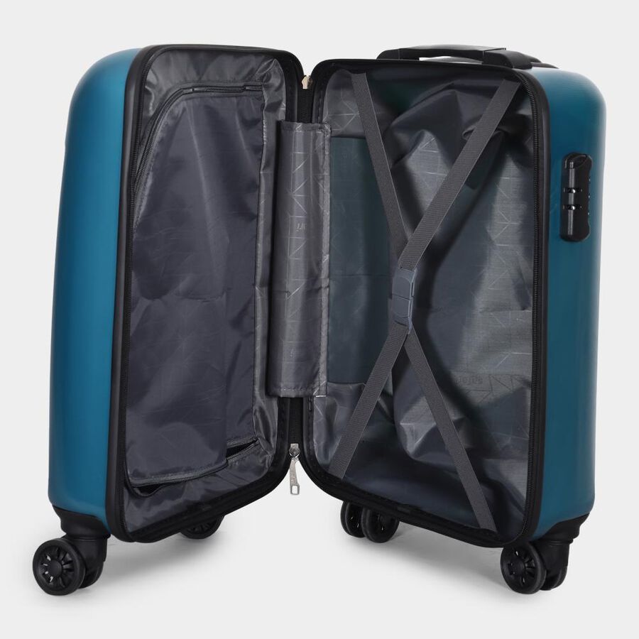 8-Wheel Light Blue Polypropylene Hard Case Trolley, Small, , large image number null