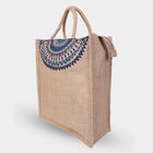 Women Printed Blue Shopping Bag, , small image number null