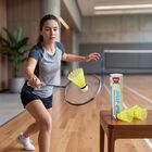 Kid's BSM Sports BSM-250 Badminton Plastic Shuttlecocks Set Of 6PCS, , small