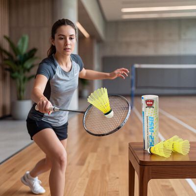 Kid's BSM Sports BSM-250 Badminton Plastic Shuttlecocks Set Of 6PCS