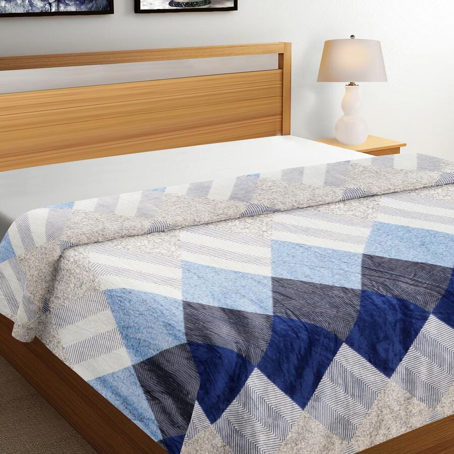Blue Microfiber Blanket, , large image number null