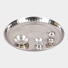 Stainless Steel Laser Design Pooja Plate (Thali) - 20Cm, , small image number null