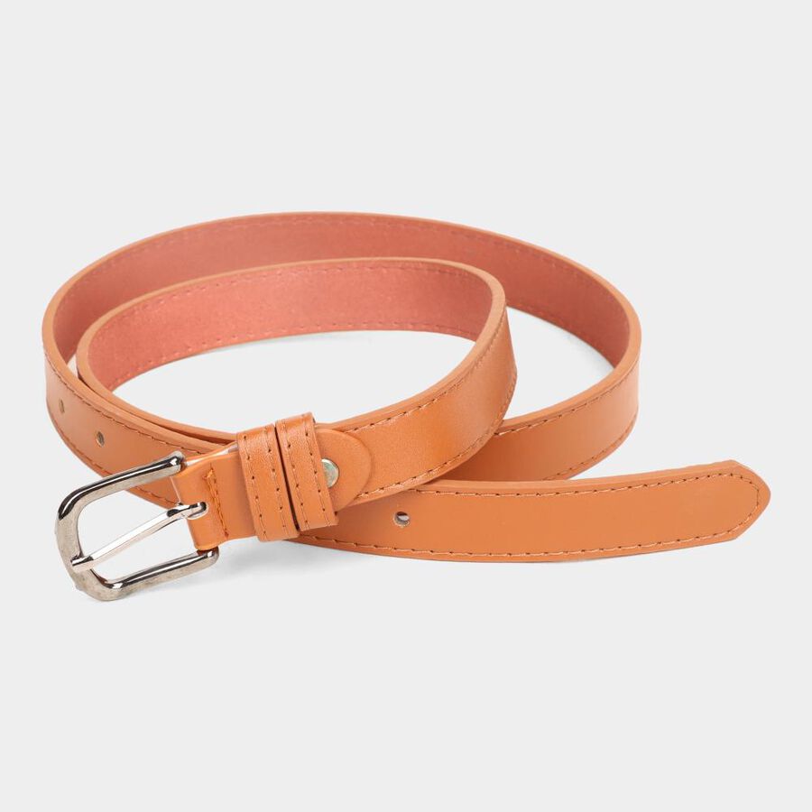 Women's Beige Polyurethane Belt, , large image number null