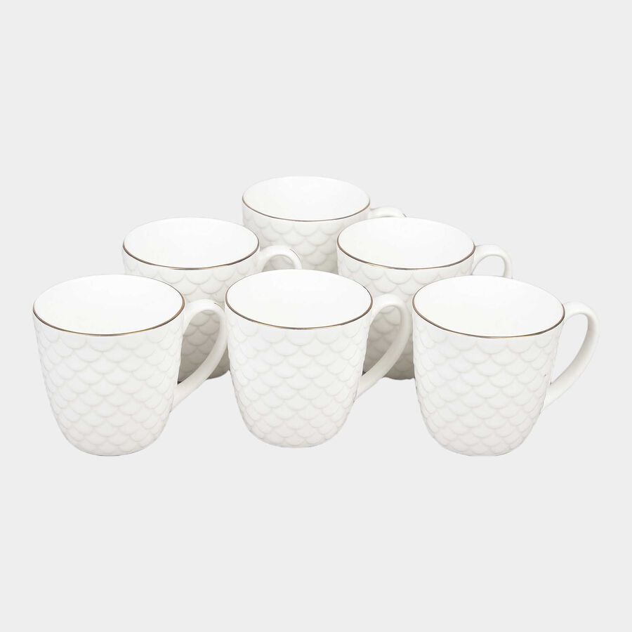 220 ml Bone China Mug Set of 6, , large image number null