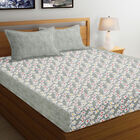 120 GSM Blue Polycotton Double Bedsheet, , small image number null