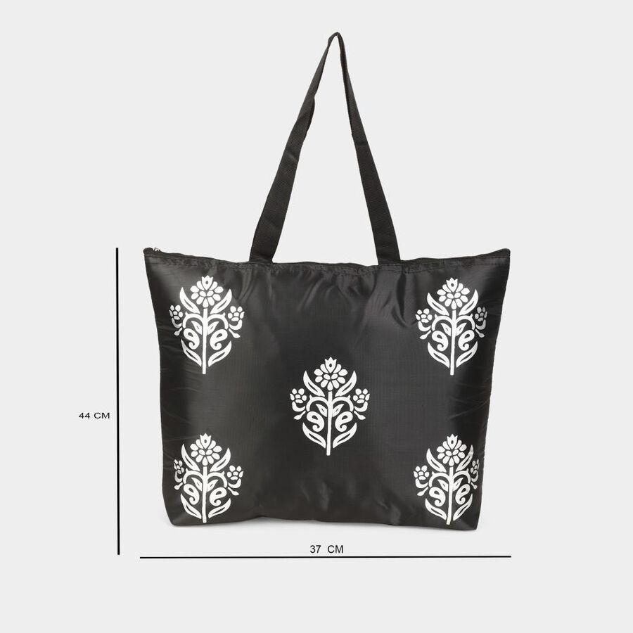 Black Fabric-Nylon Bag, , large