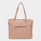 Women's Peach Polyurethane Tote Bag, , small image number null