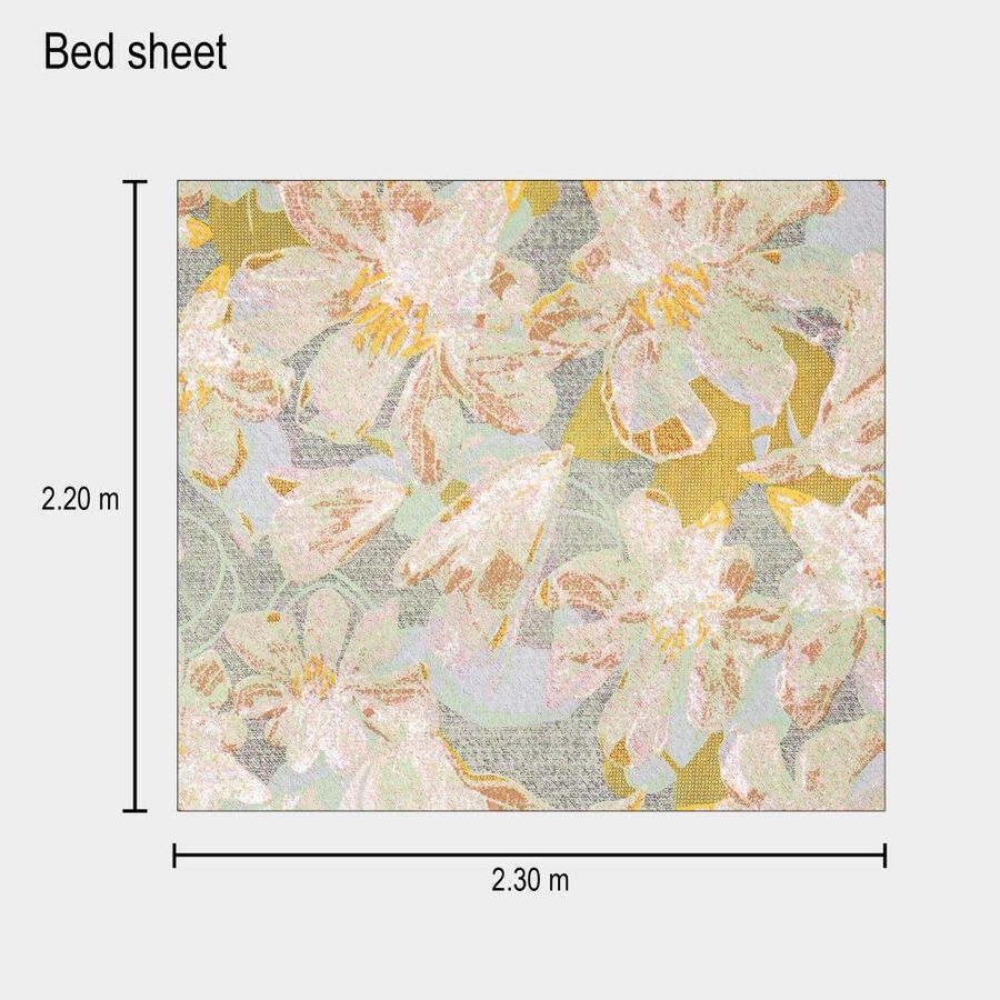 Grey Microfiber Double Bedsheet, , large image number null