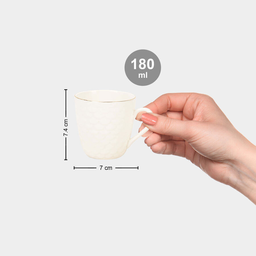 220 ml Bone China Cup, Set of 6, , large image number null
