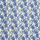Blue and Yellow Floral Printed Single Bedsheet, , small