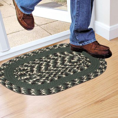 Green Polyester Door Mat