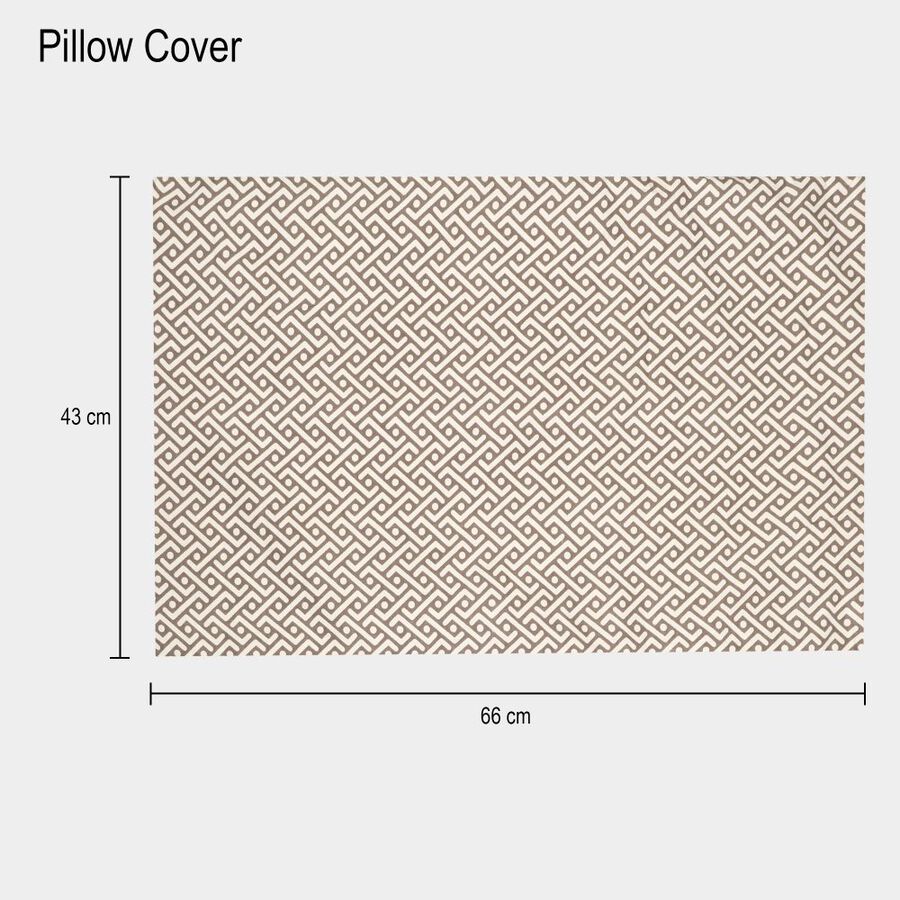 Grey Microfiber Double Bedsheet with Pillow Cover, , large