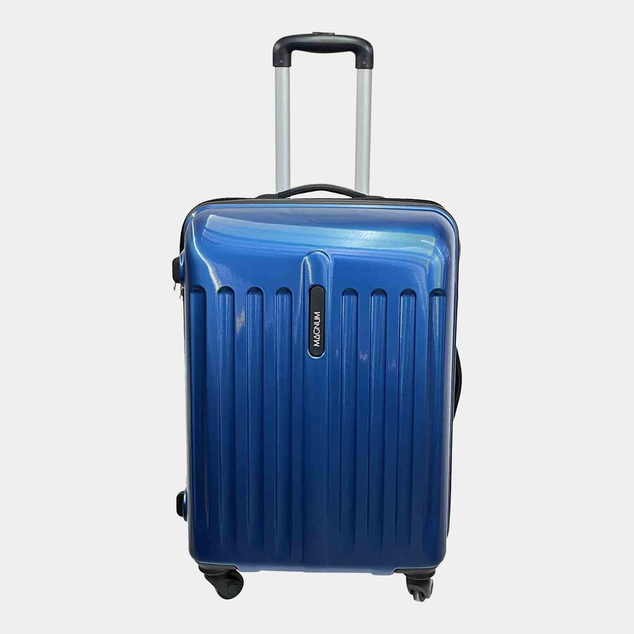 4-Wheel Dark Blue Polycarbonate Hard Case Trolley, Medium, , large image number null