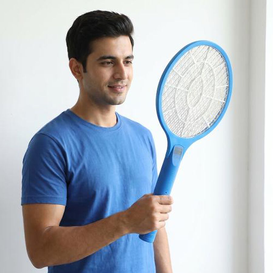 Rechargeable Electronic Mosquito Killer Racket, , large