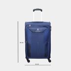 4-Wheel Polyester Soft Case Trolley, Medium, , small image number null