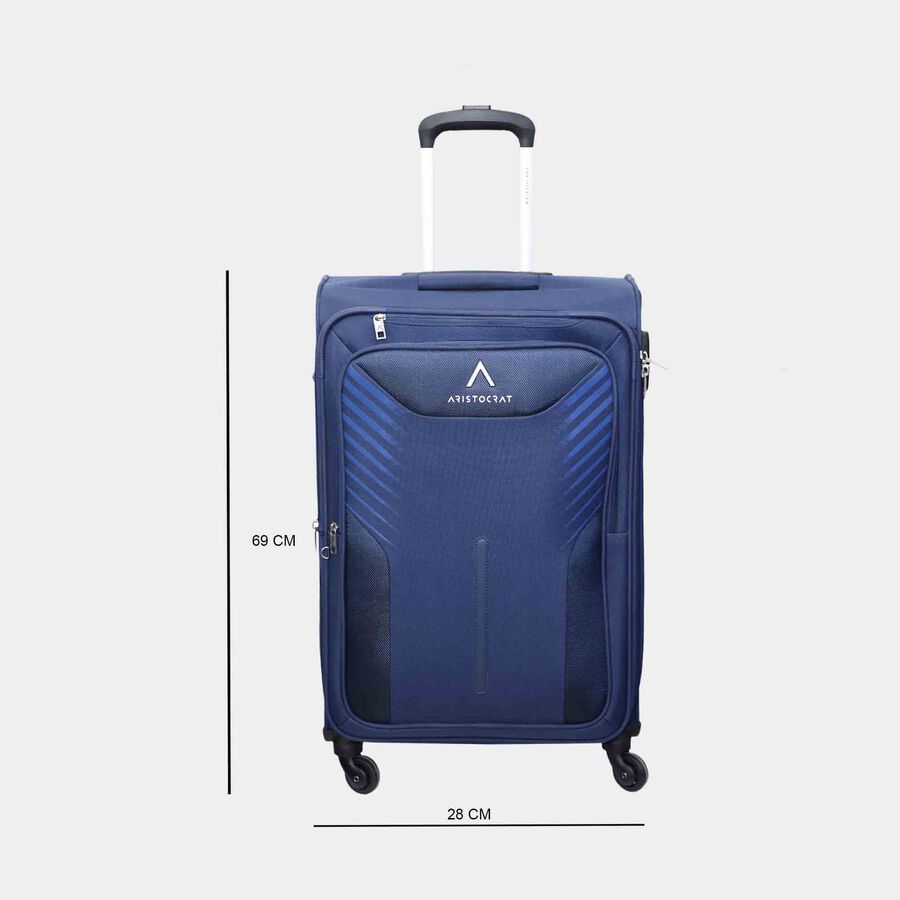 4-Wheel Polyester Soft Case Trolley, Medium, , large image number null