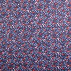 Blue Cotton Floral Printed Single Bedsheet, , small