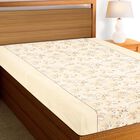 Beige Cotton Blend Single Bedsheet, , small image number null