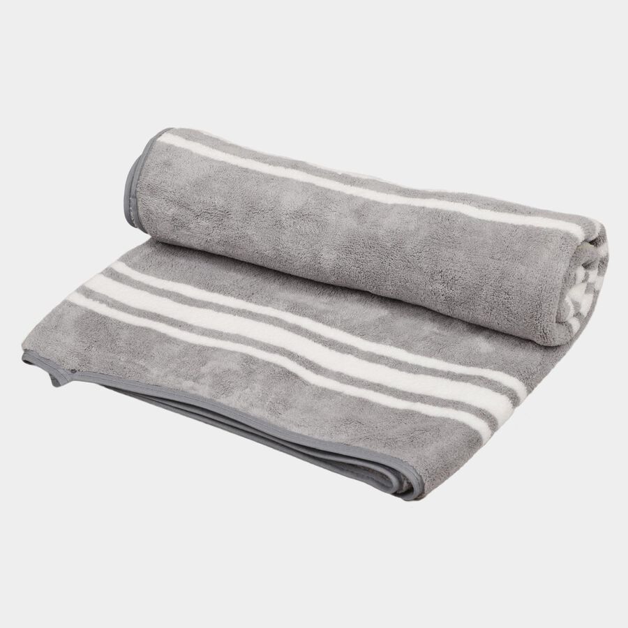 270 GSM Grey Microfiber Bath Towel, , large image number null