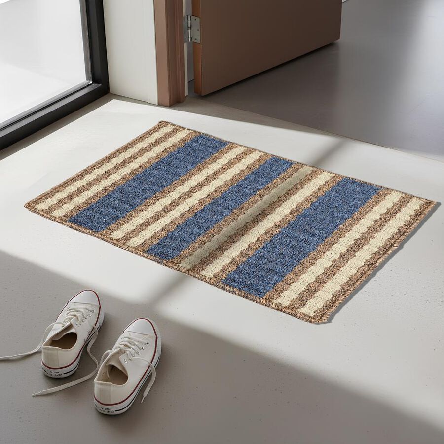 Anti-SKId Blue Polypropylene Door Mat, , large image number null