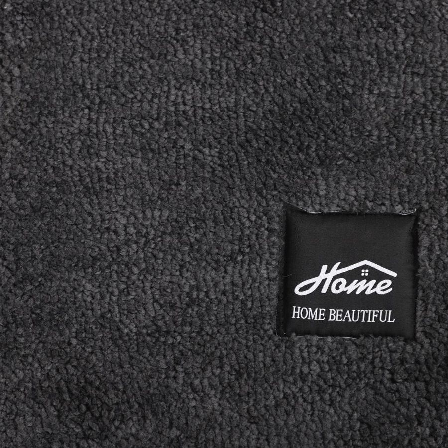 Anti-Skid Grey Microfiber Door Mat, , large