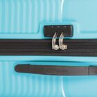 4-Wheel Blue Polypropylene Hard Case Trolley, Medium, , small image number null