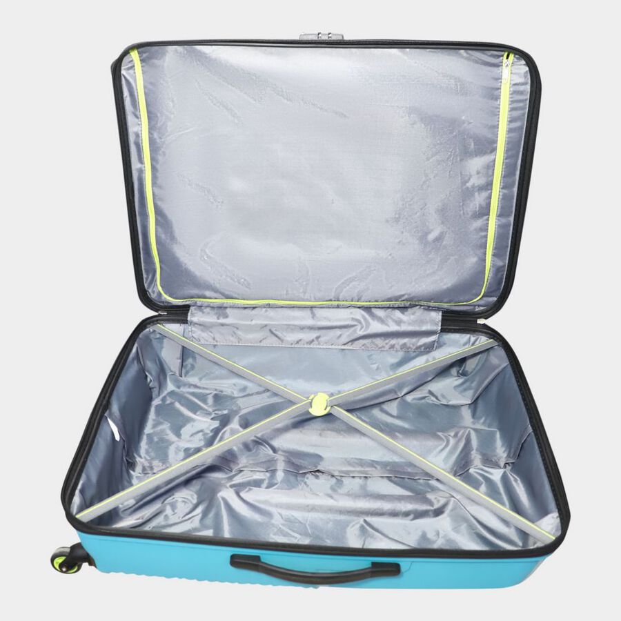 4-Wheel Cyan PVC Matee Hard Case Trolley, Large, , large image number null