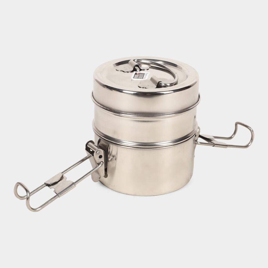 Steel Lunch Box - 2 Containers, , large image number null