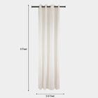 9ft. White Microfiber Long Door Curtain, , small image number null