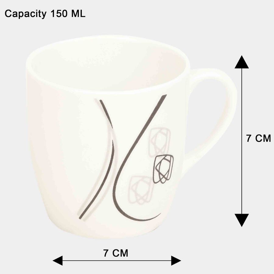 150 ml Bone China Mug, Set of 6, , large image number null