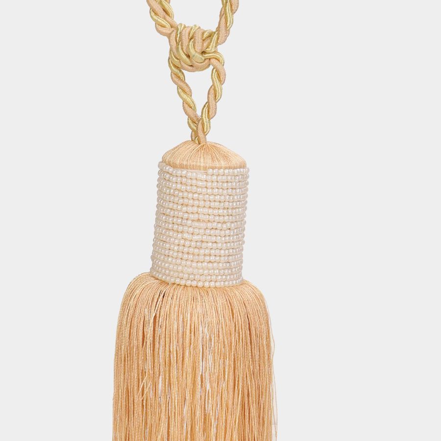 Beige Microfiber Tieback Rope, , large image number null