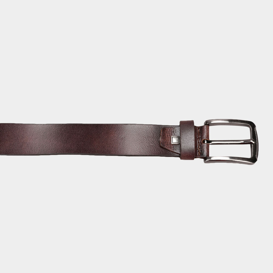 Men's Leather Casual Belt, Size 40, Smooth/Plain, , large image number null