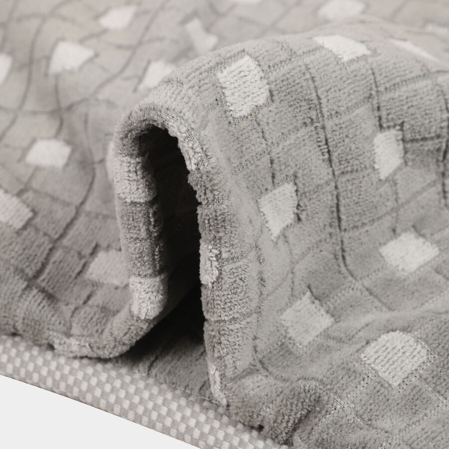 Grey Cotton Bath Towel, , large image number null
