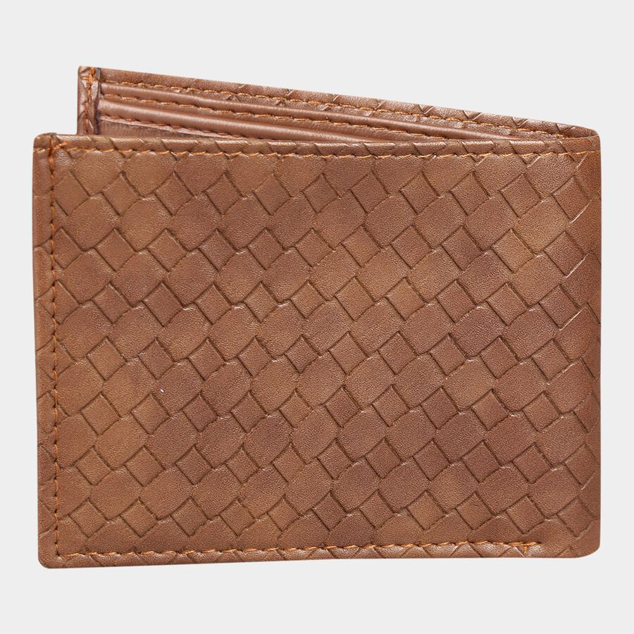 Men's Tan Polyurethane Wallet, , large image number null