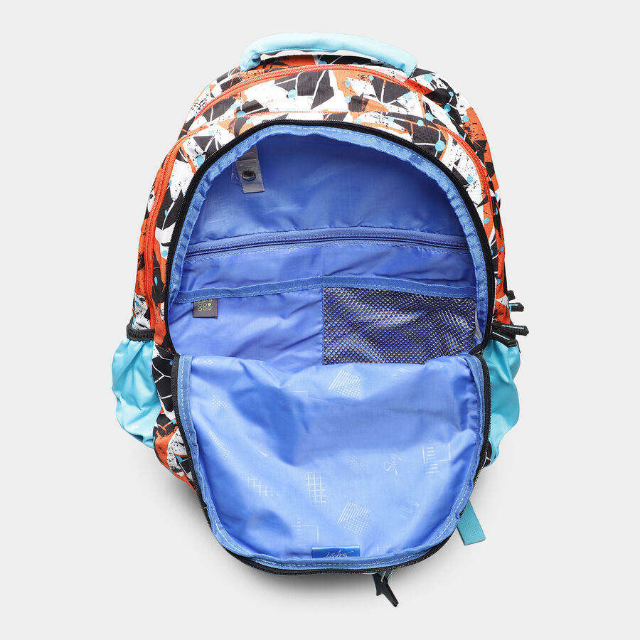 Blue Fabric Backpack, , large
