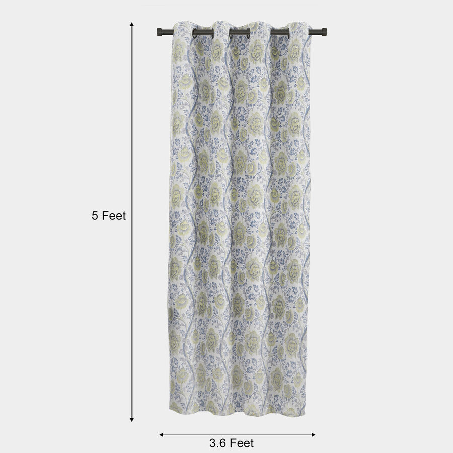 5 ft. Light Blue Polyester Curtain, , large image number null